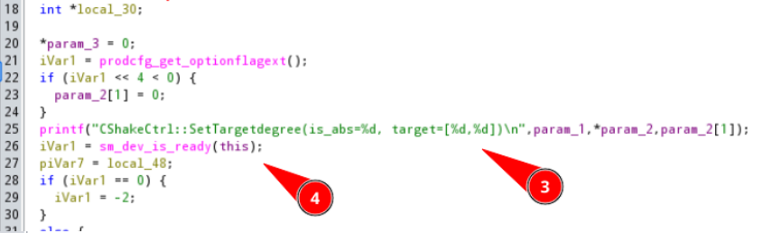 GPIO function responsible for pan/tilt motor control